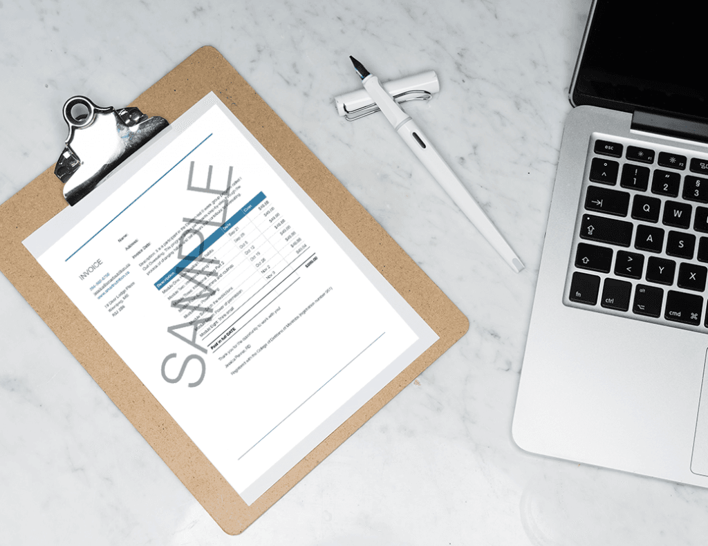 IQO insurance receipt sample